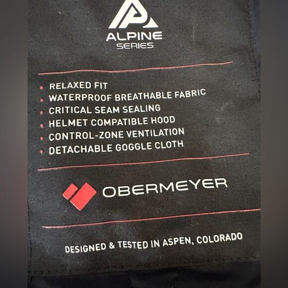 Obermeyer Men's Density Jacket Gray Size L - Picture 9 of 13